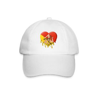 Sicile Flag Italie Palerme Trinacria Italia - Casquette classique - blanc/blanc - Devant