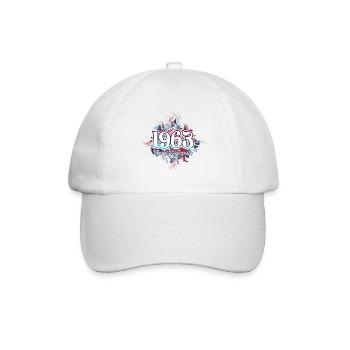Fête Anniversaire Femme 1963 60 Ans Anniversaire - Casquette classique - blanc/blanc - Devant
