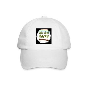 wir sindkacka II - Baseballkappe - Weiß/Weiß - Vorne