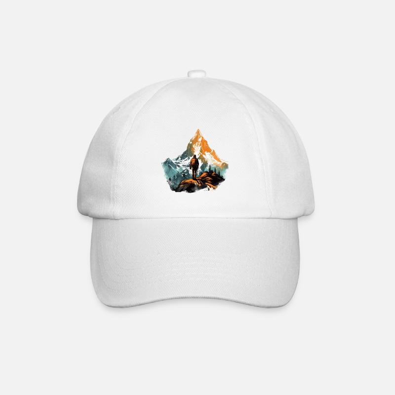 Mountain Man - Baseballkappe - Weiß/Weiß