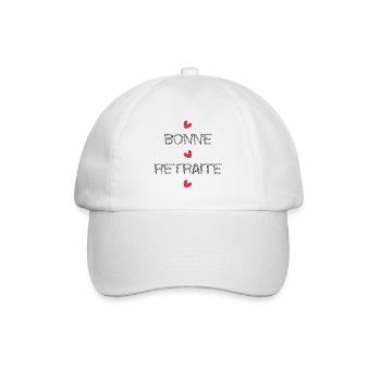 RETRAITE. RETRAITE. RETRAITEE. SENIOR. MAMIE. PAPY - Casquette classique - blanc/blanc - Devant