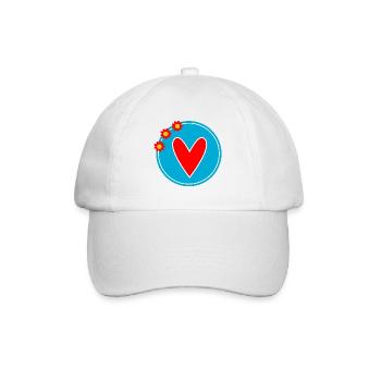 HAPPY MOTHER'S DAY. MOM. MOTHER's DAY. I LOVE YOU - Baseball Cap - white/white - Front