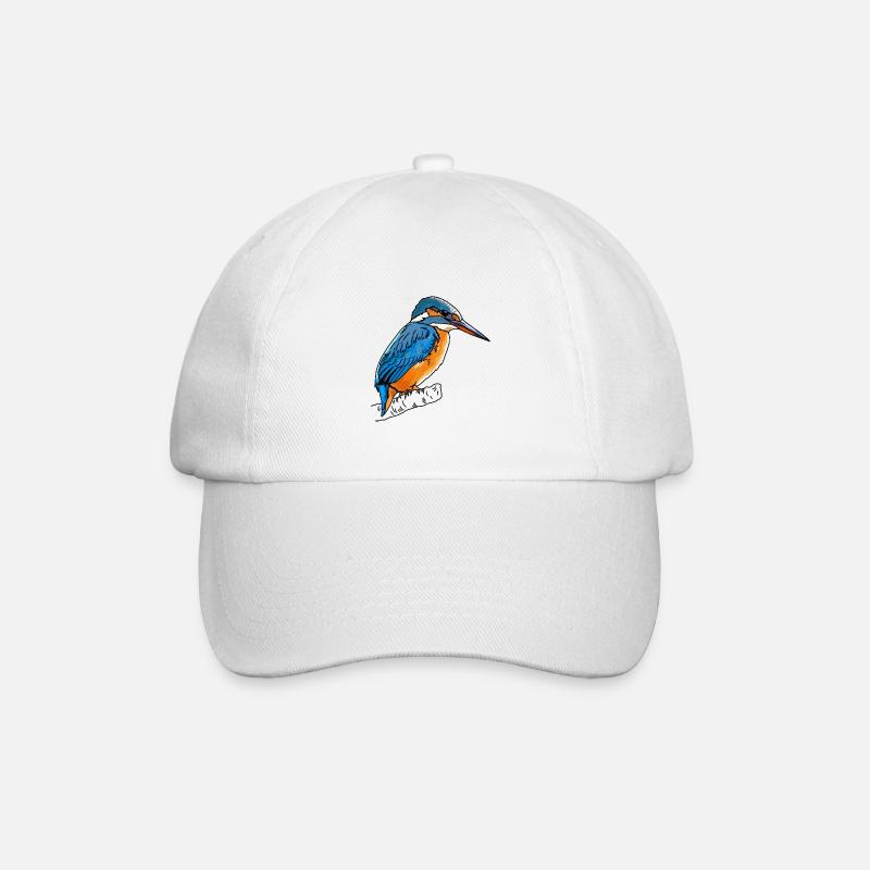 Eisvogel - Baseballkappe - Weiß/Weiß