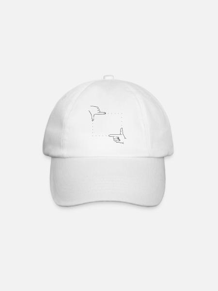 Cadre de signaux manuels – 2 couleurs - Casquette classique - blanc/blanc