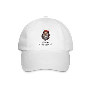 Weihnachtsmann - Marry Christmas - Baseballkappe - Weiß/Weiß - Vorne