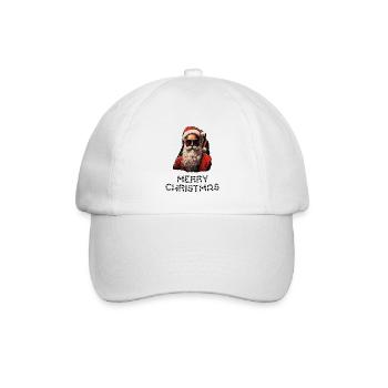 Weihnachtsmann - Marry Christmas - Baseballkappe - Weiß/Weiß - Vorne