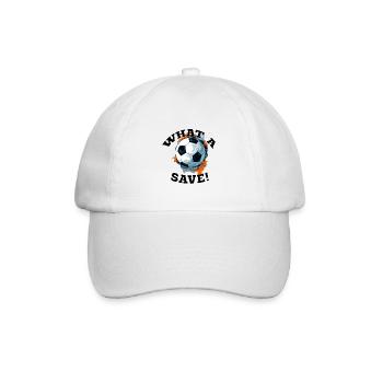 Balle de football - Quelle sauvegarde! - Casquette classique - blanc/blanc - Devant