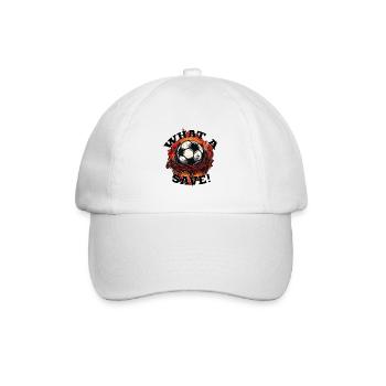 Balle de football - Quelle sauvegarde! - Casquette classique - blanc/blanc - Devant