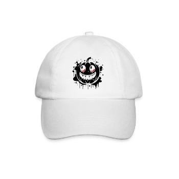 Thème d’Halloween effrayant à la citrouille - Casquette classique - blanc/blanc - Devant