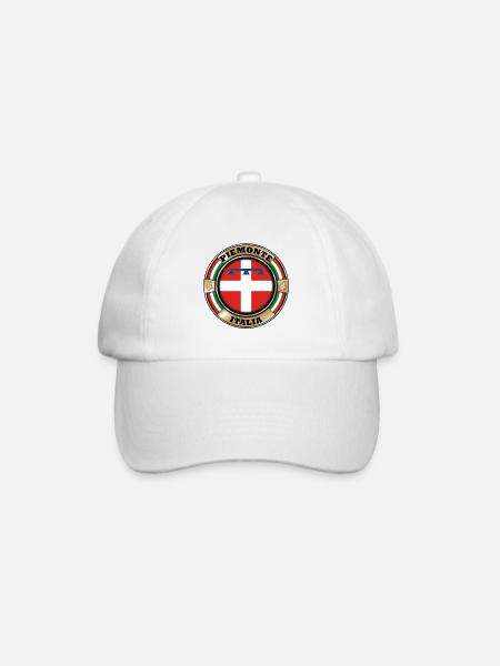 Piedmont Italy - Baseball Cap - white/white