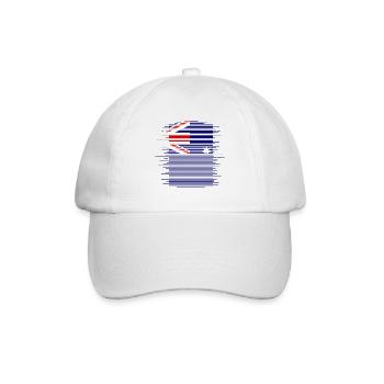 Drapeau australien abaissé sous drapeau australien - Casquette classique - blanc/blanc - Devant