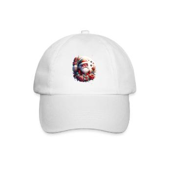 Santa Claus in Bloom 2 - Baseball Cap - white/white - Front