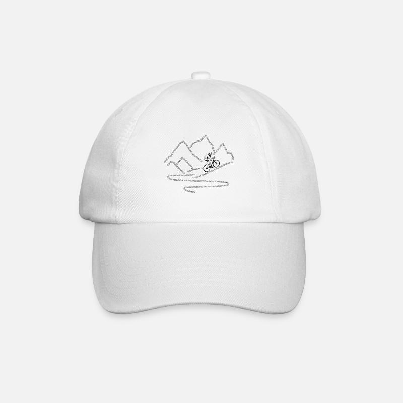 Der Berg ruft - Baseballkappe - Weiß/Weiß