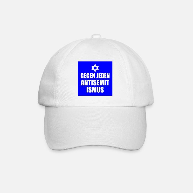 Gegen jeden antisemitismus - Baseballkappe - Weiß/Weiß