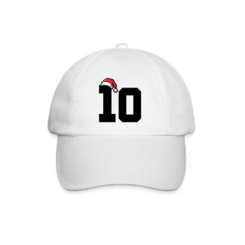 10 Numéro de Noël - Casquette classique - blanc/blanc - Devant