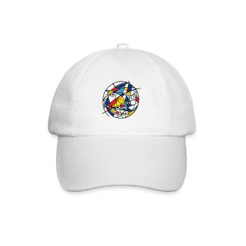 Fisch Meerestier - Baseballkappe - Weiß/Weiß - Vorne