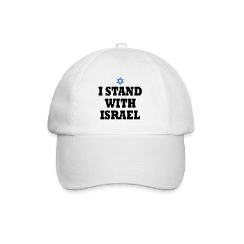 I stand with israel - Casquette classique - blanc/blanc - Devant
