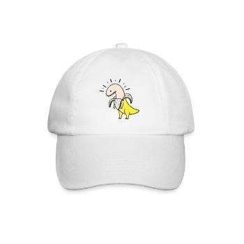Dinosaure banane mature - Banana Dino - Casquette classique - blanc/blanc - Devant