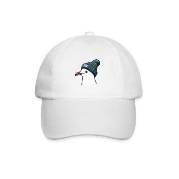 Moin Seagull with Beanie Hat - T-Shirt - Baseball Cap - white/white - Front