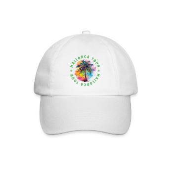 Mallorca Tour Holiday Plame Colorful - Baseball Cap - white/white - Front
