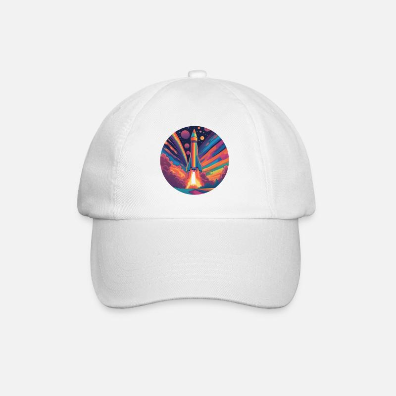 Cosmic Cascade - Baseballkappe - Weiß/Weiß