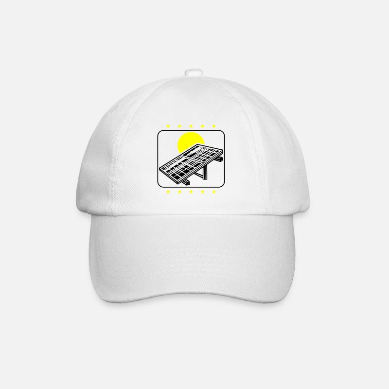 Photovoltaik Solar Energie - Baseballkappe - Weiß/Weiß