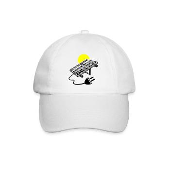 Photovoltaic System Symbol Solar Energy - Baseball Cap - white/white - Front