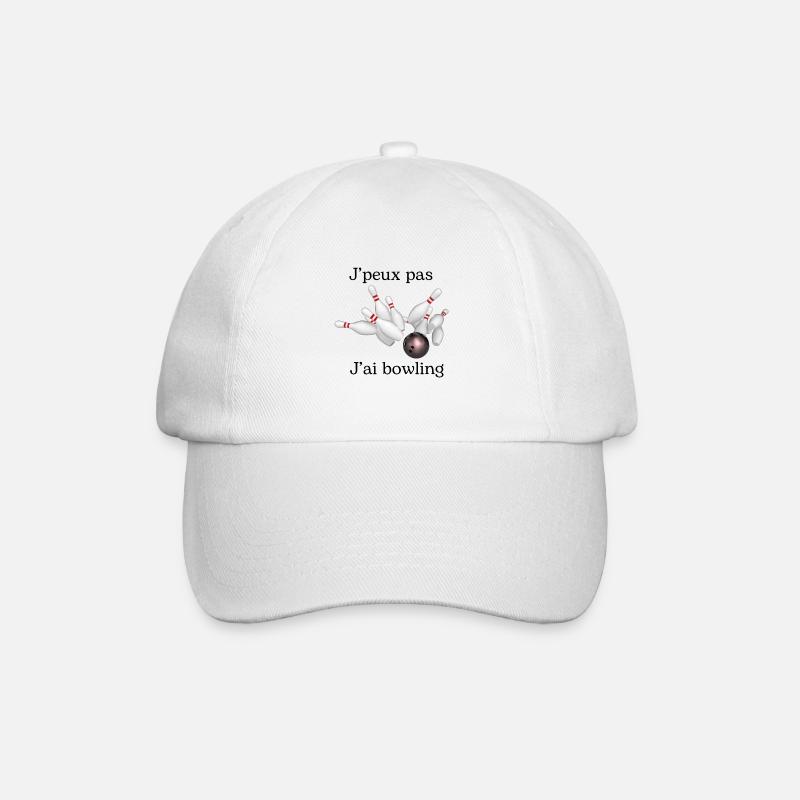 Cadeau j'peux pas, j'ai bowling - Casquette classique - blanc/blanc