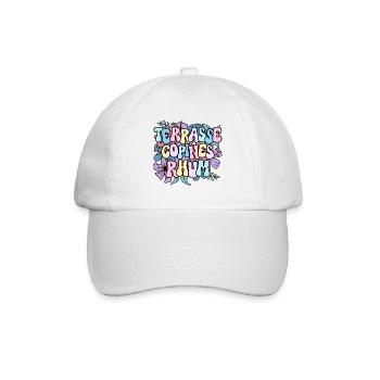 Soirée Amie Femme Terrasse Copines Rhum - Casquette classique - blanc/blanc - Devant