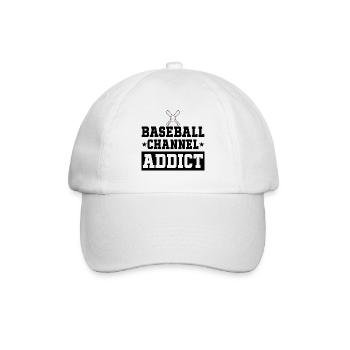 Loves watching baseball games - Baseball Cap - white/white - Front