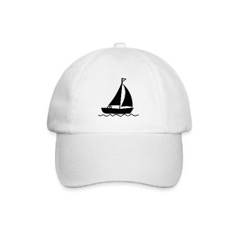 Segelboot Segelschiff Segelboote - Baseballkappe - Weiß/Weiß - Vorne