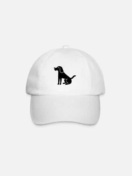 Hund Hundesport Hundeschule - Baseballkappe - Weiß/Weiß