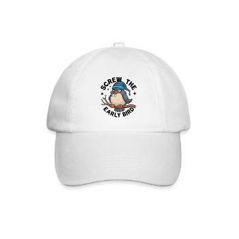 The early bird can take me - Baseball Cap - white/white - Front