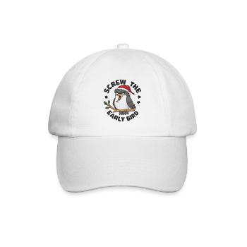 The early bird can take me - Baseball Cap - white/white - Front