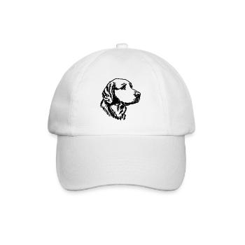 Golden Retriever Dog Dogs - Baseball Cap - white/white - Front