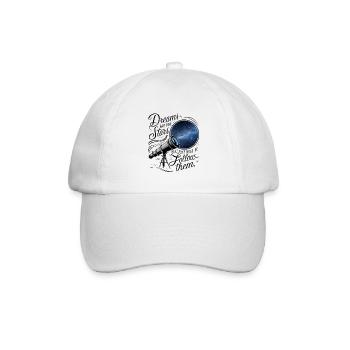 Träume sind wie Sterne, du musst ihnen nur folgen. - Baseballkappe - Weiß/Weiß - Vorne