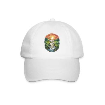 Make the most of every day - Baseball Cap - white/white - Front