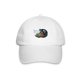 Vivre simplement, rêver grand - Casquette classique - blanc/blanc - Devant