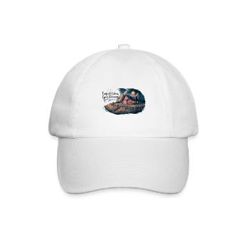 Vivre simplement, rêver grand - Casquette classique - blanc/blanc - Devant