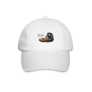 Vivre simplement, rêver grand - Casquette classique - blanc/blanc - Devant