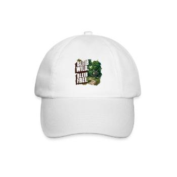 Stay wild, stay free - Baseball Cap - white/white - Front