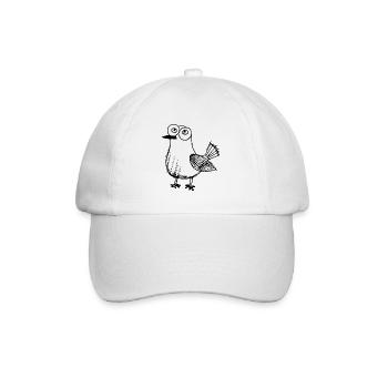 Taube Tauben Taubenzüchter Geschenk - Baseballkappe - Weiß/Weiß - Vorne