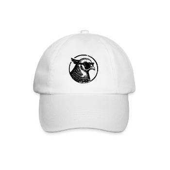 Taube Tauben Taubenzüchter Geschenk - Baseballkappe - Weiß/Weiß - Vorne
