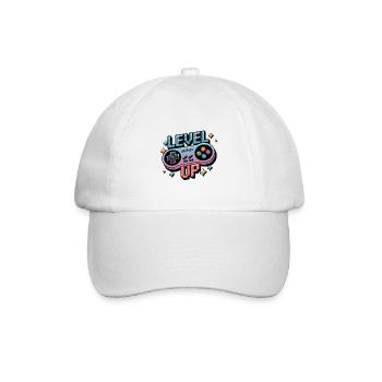 Level Up – Gaming Controller - Baseball Cap - white/white - Front