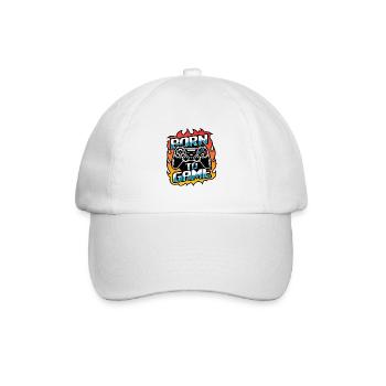 Born to Game – Manette de jeu - Casquette classique - blanc/blanc - Devant