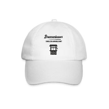 Brunnenbauer Ausbildung Bestanden Lehre Brunnenbau - Baseballkappe - Weiß/Weiß - Vorne