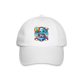 J’ai 1 an premier anniversaire avec spaceman - Casquette classique - blanc/blanc - Devant