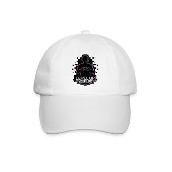 Level Up Your Life Gamer Silhouette - Baseball Cap - white/white - Front