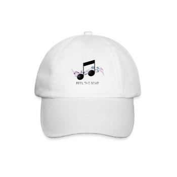 Feel the Beat – Clé abstraite - Casquette classique - blanc/blanc - Devant
