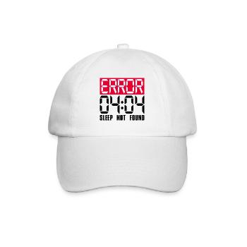 Humour Error 04 04 Sommeil Insomnie - Casquette classique - blanc/blanc - Devant
